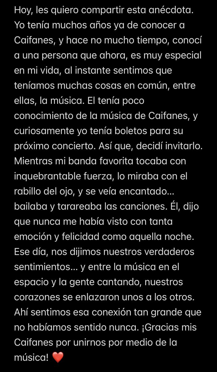 sofiamgz1's tweet image. @CAIFANESMEX @marusa1111 @SaulHernandezE @AlfonsoAndre @diegoherreramar @marcorenteriao @RodrigoBaills Hoy, les quiero compartir esta anécdota. “A la vida hay que tenerle coraje, y al amor no hay que tenerle miedo” Se las dejo por aquí, ya que X no me deja escribir mucho. 🥰