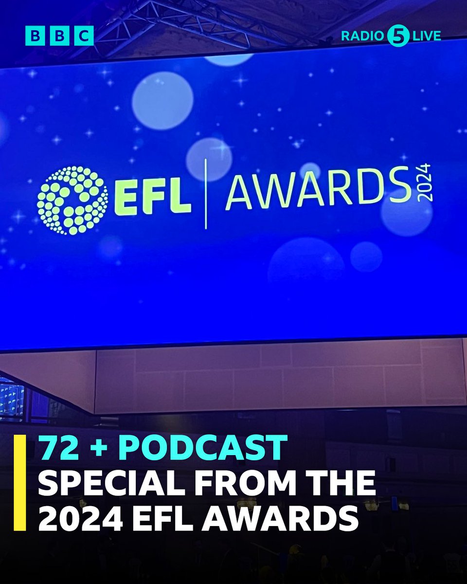 A special edition of the 72+ podcast from the #EFLAwards 🏆 @jobimcanuff7 & @1AaronPaul chat to a whole host of winners including all three managers of the season 🤩 Listen now on @BBCSounds 🎧 bbc.co.uk/sounds/play/p0… #BBCFootball #EFL
