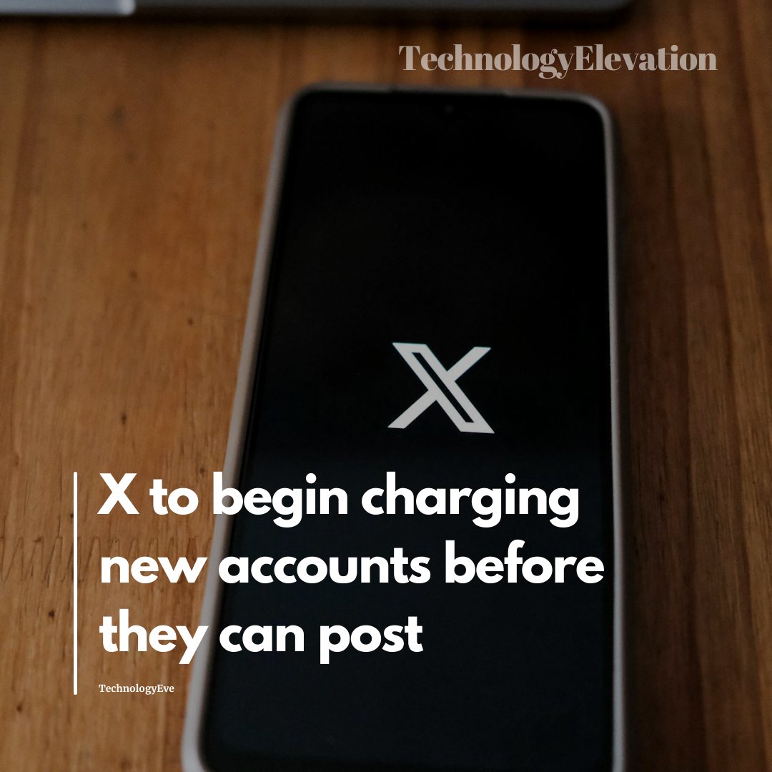 TechnologyElev1's tweet photo. Who would pay to post on X?

 Soon, people who sign up for a new account will have to pay before they can post on the platform. 

Elon Musk says this is to stop "the relentless onslaught of bots" that are making accounts.

#x #ElonMusk #socialmedia #TwitterX https://t.co/GcF8tgGLD8