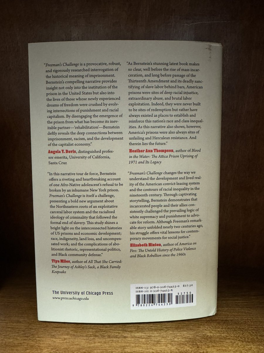 Look what came in the mail today! @RobinMBernstein much-anticipated brand new book on the original prison for profit in 19th Century New York. The research is impeccable & illuminates an untold story of the antebellum North!