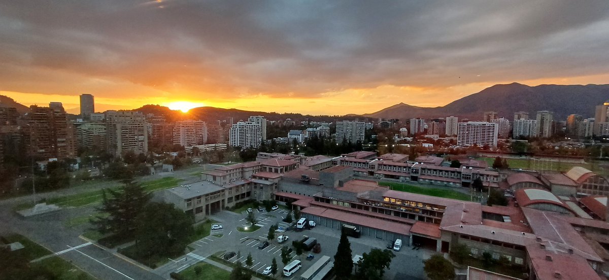 Atardecer desde la comuna de #LasCondes