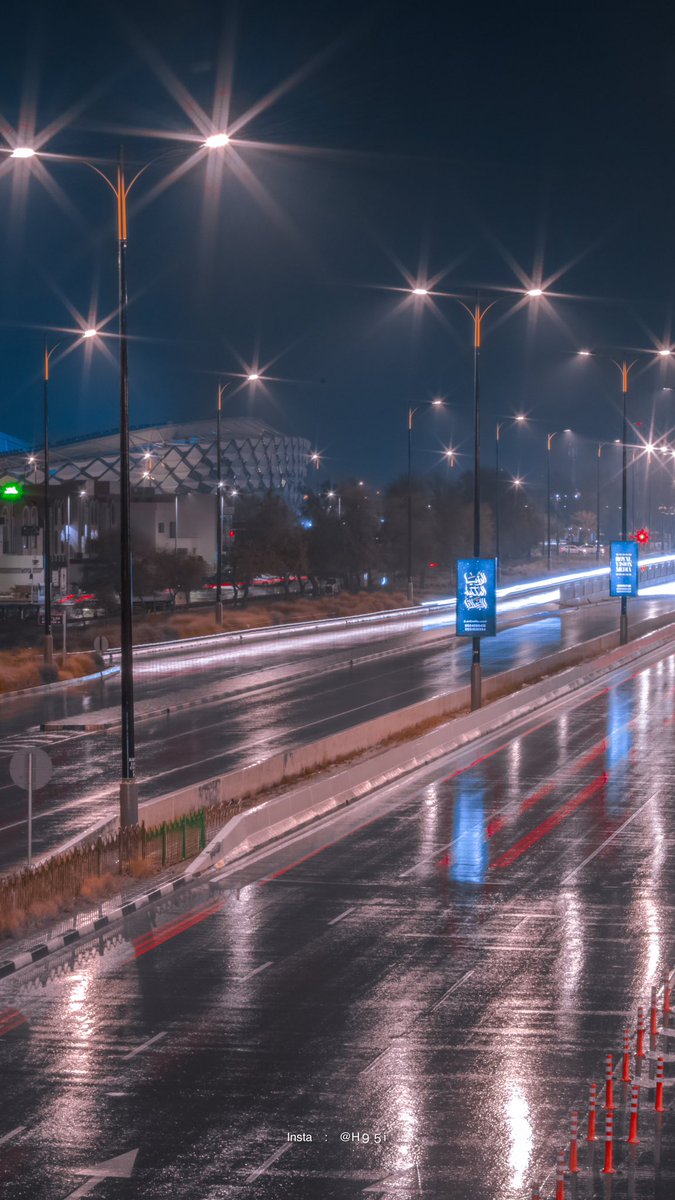 امطار مدينة العين ليلاً 🤩⛈️.