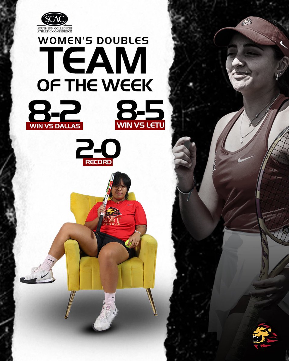 BOOM 💪 After going 2-0 on the week, Aimee Tran and Nataly Velasco pick up @scac_sports Women’s Tennis Doubles Team of the Week Honors! 🥇

#CeltCulture