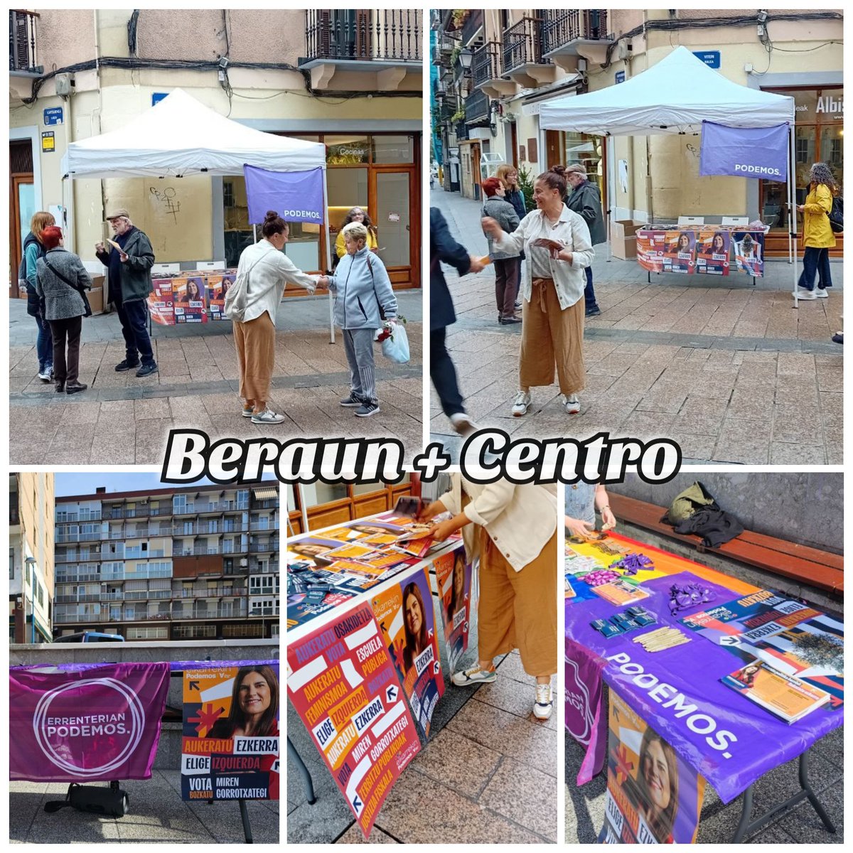 #Errenteria campaña electoral, más propuestas, más ganas de cambiar a mejor la vida de todos los vascos y vascas. Ilusión y respeto.
Mesas informativas en el centro, Beraun, Iztietako, Pontika, Fanderia y seguimos.
<a href="/PODEMOS/">Podemos</a>
<a href="/PodemosEuskadi_/">Podemos Euskadi</a>
<a href="/PodemosGipuzkoa/">Podemos Gipuzkoa</a> 
<a href="/CirculoOrereta/">Ahal Dugu ERRENTERIA</a>