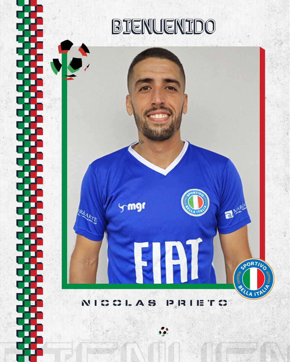 Bienvenido Nicolás 'Corto' Prieto al azzurro 🇮🇹🇮🇹 Estamos contentos de recibirte en el proyecto y ojalá tengamos un gran año juntos. Benvenuto corto e forza azzurri!! Siamo insieme 🇮🇹⚽️ @nicortoprieto