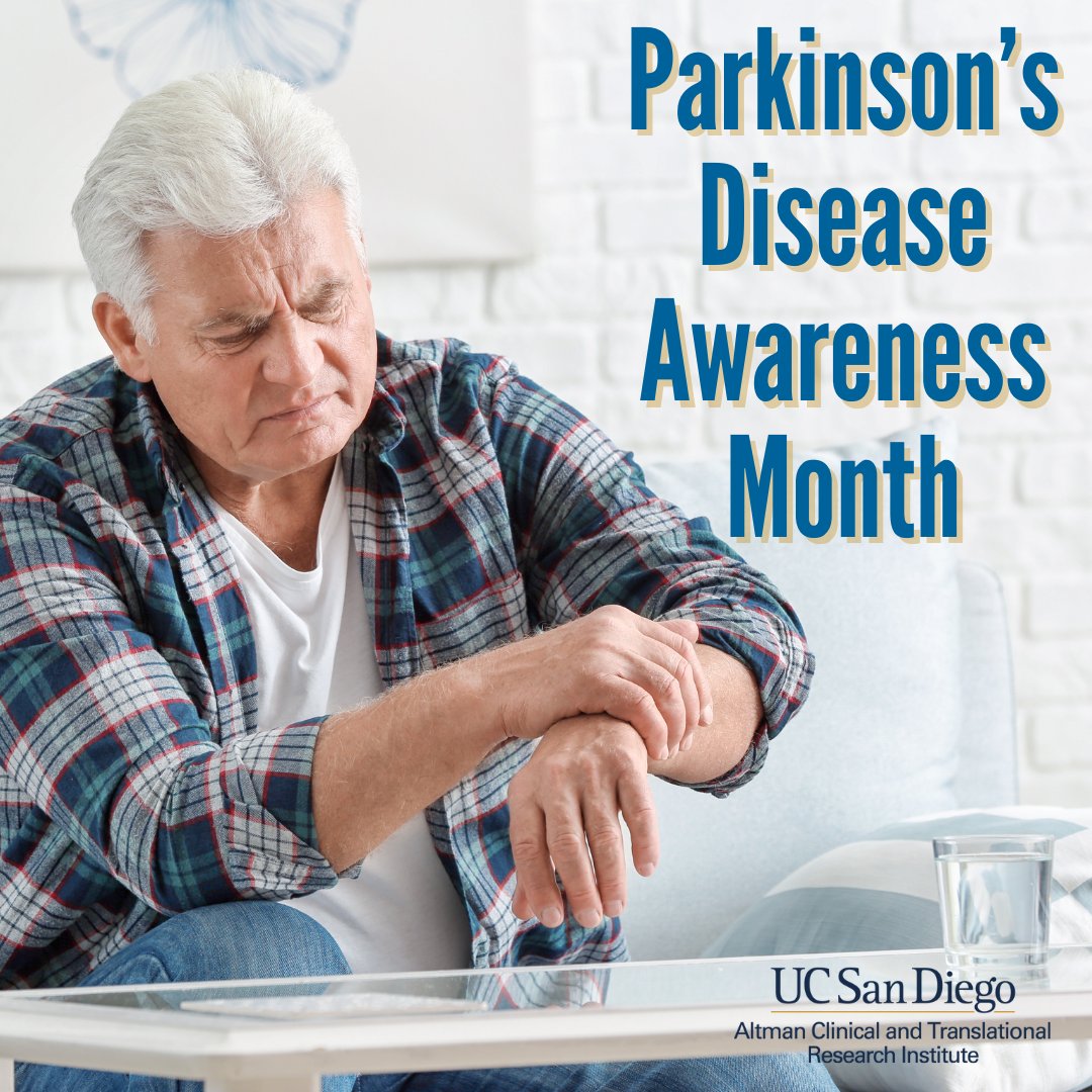🔬Join us this Parkinson's Disease Awareness Month as we strive for progress through research. Explore our ongoing clinical trials dedicated to Parkinson's at our research institute here: ow.ly/fQoa50RgIHK #ParkinsonsAwareness #UCSD #UCSDHealth #UCSDACTRI