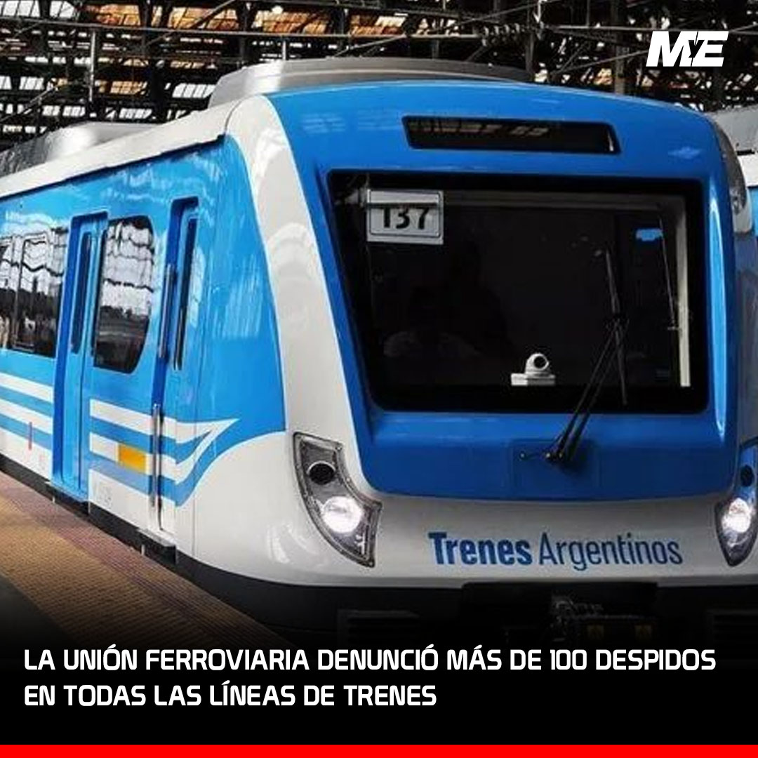 MediosyE's tweet photo. 🚂 🚨 💼 ¡Más de 100 despidos en todas las líneas de trenes denunciados por la Unión Ferroviaria! ¿Qué impacto tendrá en el servicio?
Lee la nota completa 👉🏻 https://t.co/KSbcfknjLS
#UniónFerroviaria #Despidos #ADIFSE #Privatización #ServicioDeTrenes #Recortes #MyE https://t.co/CEeju2SxNj