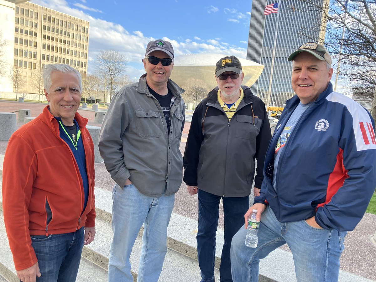 patrickecook's tweet photo. The #EStreeters on the road again for another #Springsteen show, this time in Albany - over 300 shows between us - let’s go Bruce! @SpringNuts_ @springsteen @jpiekos @Scanlon65 https://t.co/YnG25zBVYH