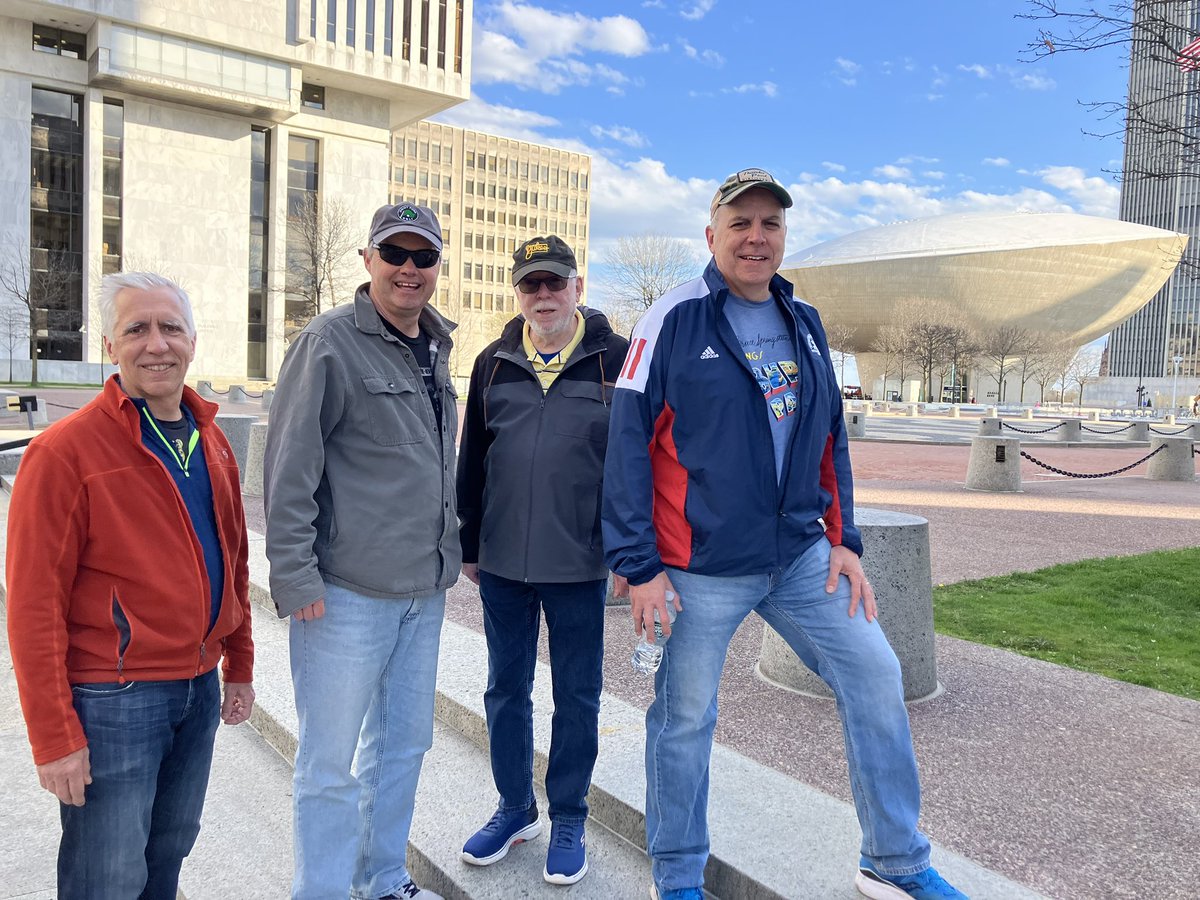 patrickecook's tweet photo. The #EStreeters on the road again for another #Springsteen show, this time in Albany - over 300 shows between us - let’s go Bruce! @SpringNuts_ @springsteen @jpiekos @Scanlon65 https://t.co/YnG25zBVYH