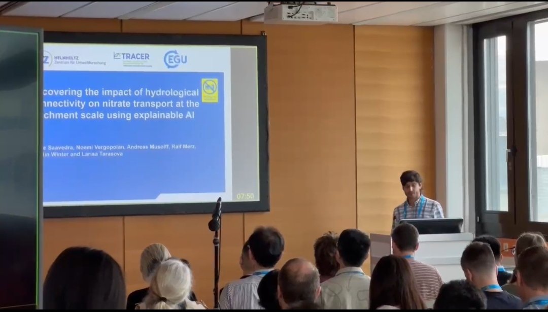 Today at #egu24, I shared how we're using explainable AI to explore the impact of hydrologic connectivity on stream #nitrate concentrations.