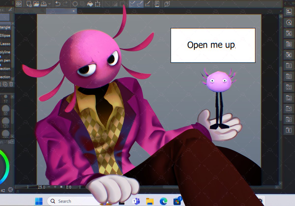 He broke out (<a href="/nichollasvv/">nick</a> outfit)
#kinitopet #kinitopetfanart