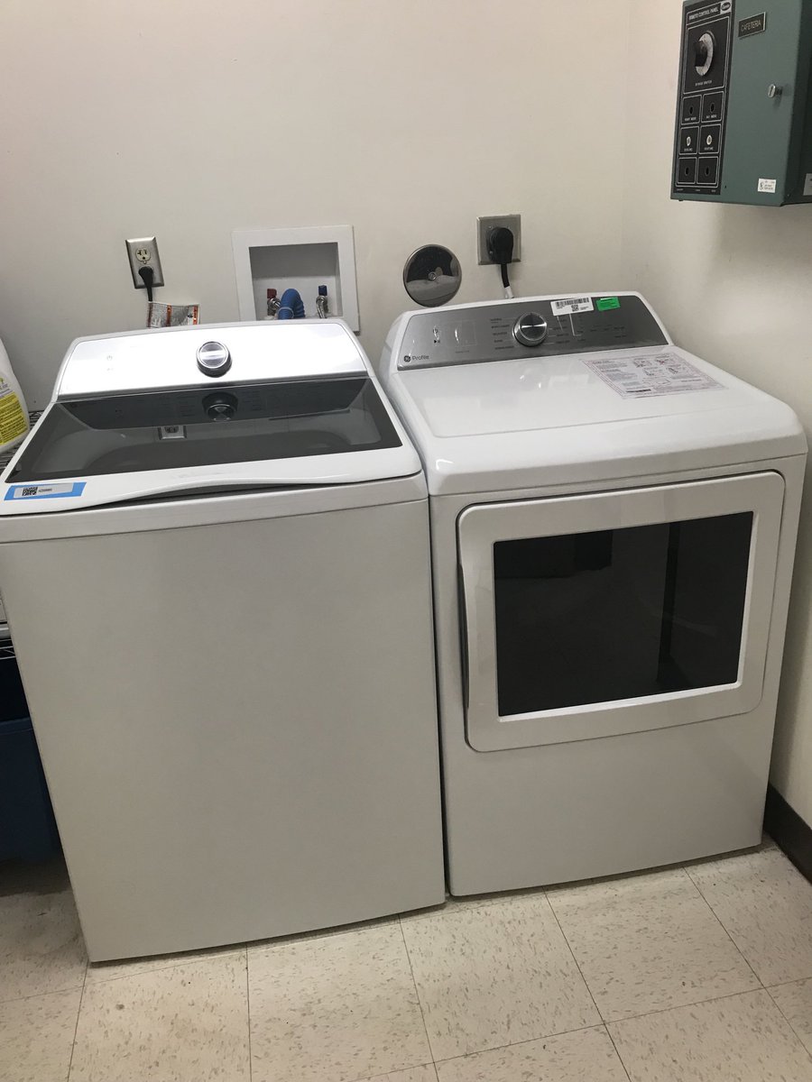 Thank you to our amazing PTA!  Funds from the Boosterthon Fun Run were used to purchase a new washer and dryer for the school.