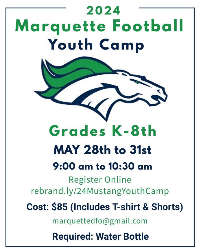 Great way to start the summer break 🌞🏈 <a href="/WoertherElem/">Woerther Elementary School</a> <a href="/MarquetteFootbl/">Marquette Football</a> <a href="/mhs_stewart/">Coach Michael Stewart</a>