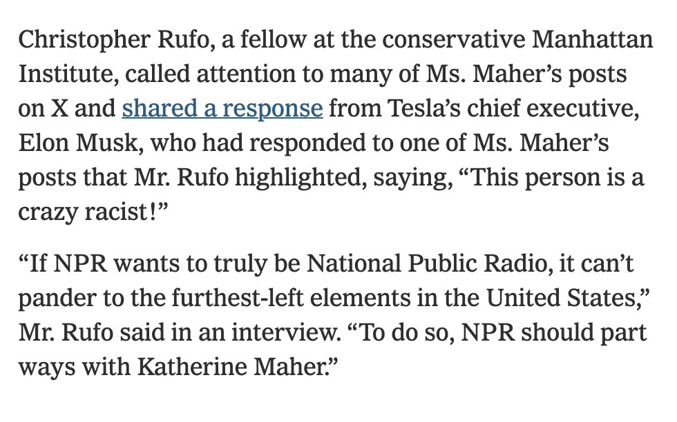 The New York Times is directly quoting the NPR tweets I dug up over the last 24 hours. We are driving the narrative. If you dream about sampling nuts with Kamala Harris, we will make sure America hears about it.