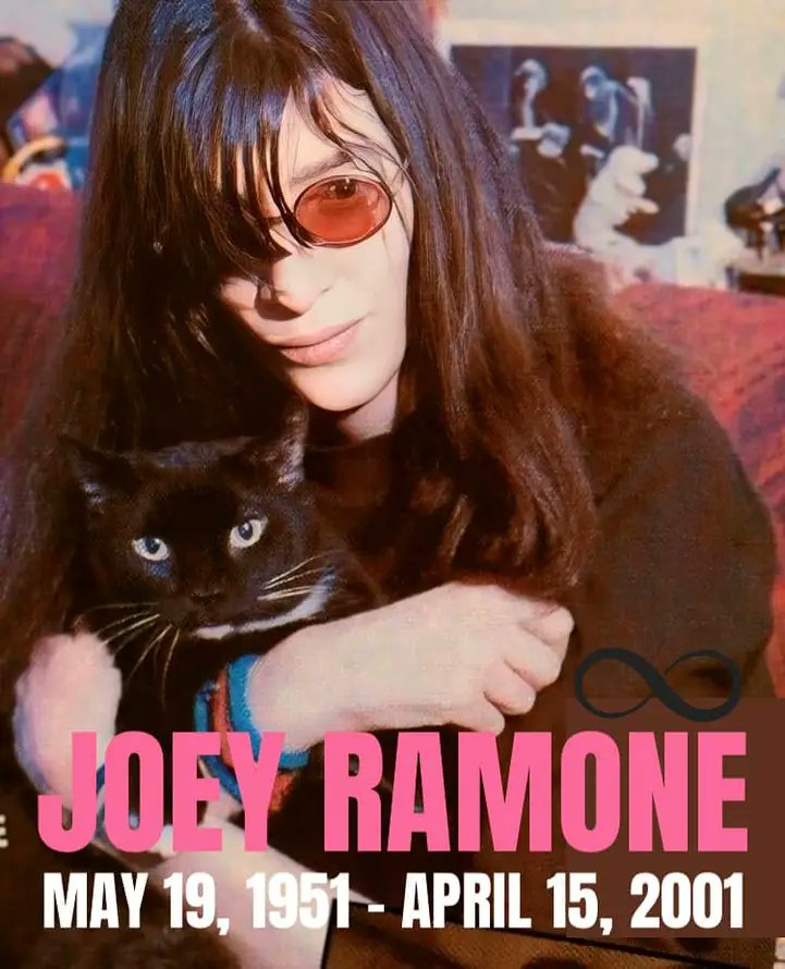 April 15, 2001. We lost the greatest musician. #JoeyRamone