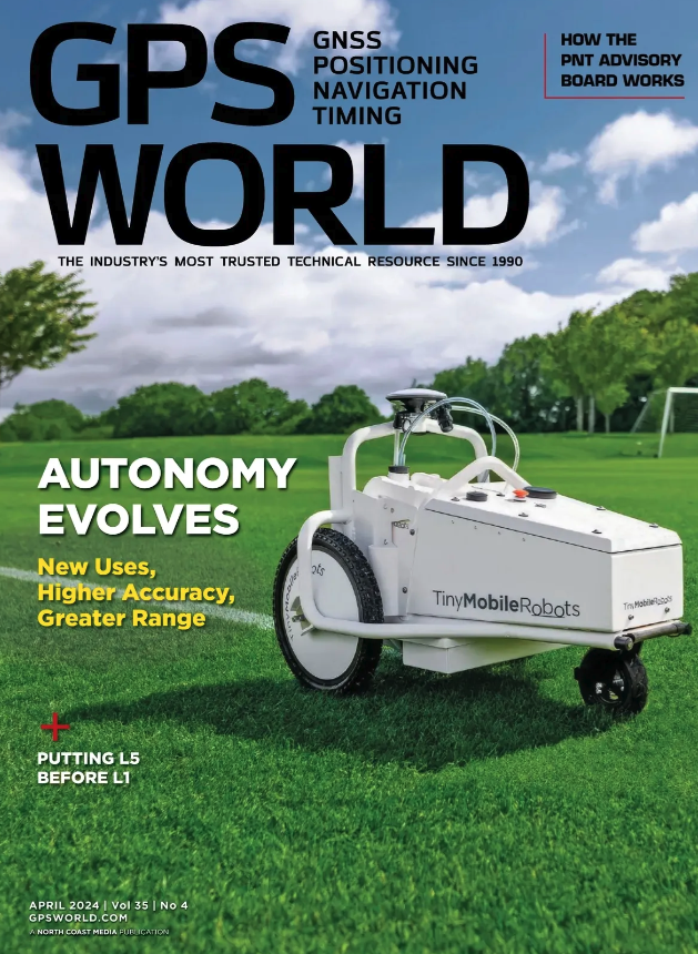 🚨 The April edition of GPS World is now live! 🚨 In this issue, industry experts from Unicore, @CHCNavigation, Per Vices and M3 systems share how autonomy is evolving with the use of AI, cameras, scanners and more! 🔗: bit.ly/3vShzLl (Image: Unicore)