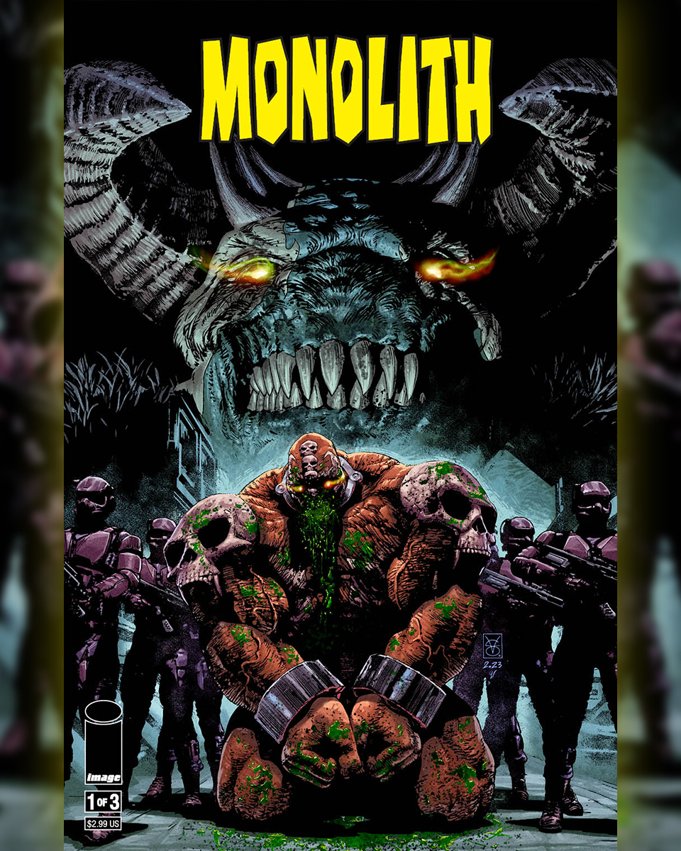 Todd_McFarlane's tweet photo. COVER REVEAL for MONOLITH #1!
Order this NEW MINI-SERIES on the ORIGIN of MONOLITH by 04/22!
Artist: @valeriogiangio1
Colorist: @ulisesarreolap
TODD.
#monolith #omegaspawn #spawn #toddmcfarlaneproductions #mcfarlanecomics #coverart #comics #imagecomics https://t.co/zrGR6IY7f0