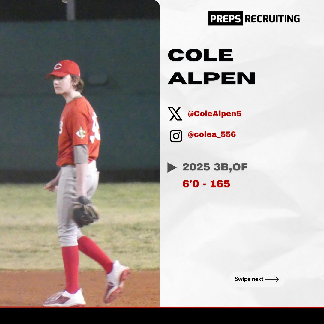 Meet Cole Alpen: 🌟 Hailing from West Van Secondary in British Columbia, this dynamic 6'0 3rd Baseman boasts lightning-quick hands, formidable power, and exceptional fielding skills. Watch out for him on the diamond! @ColeAlpen5