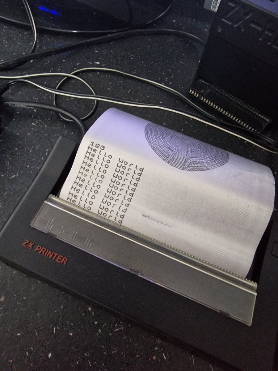MicroHistroy's tweet photo. YES, the ZX printer lives! https://t.co/r0LLAMx5ai