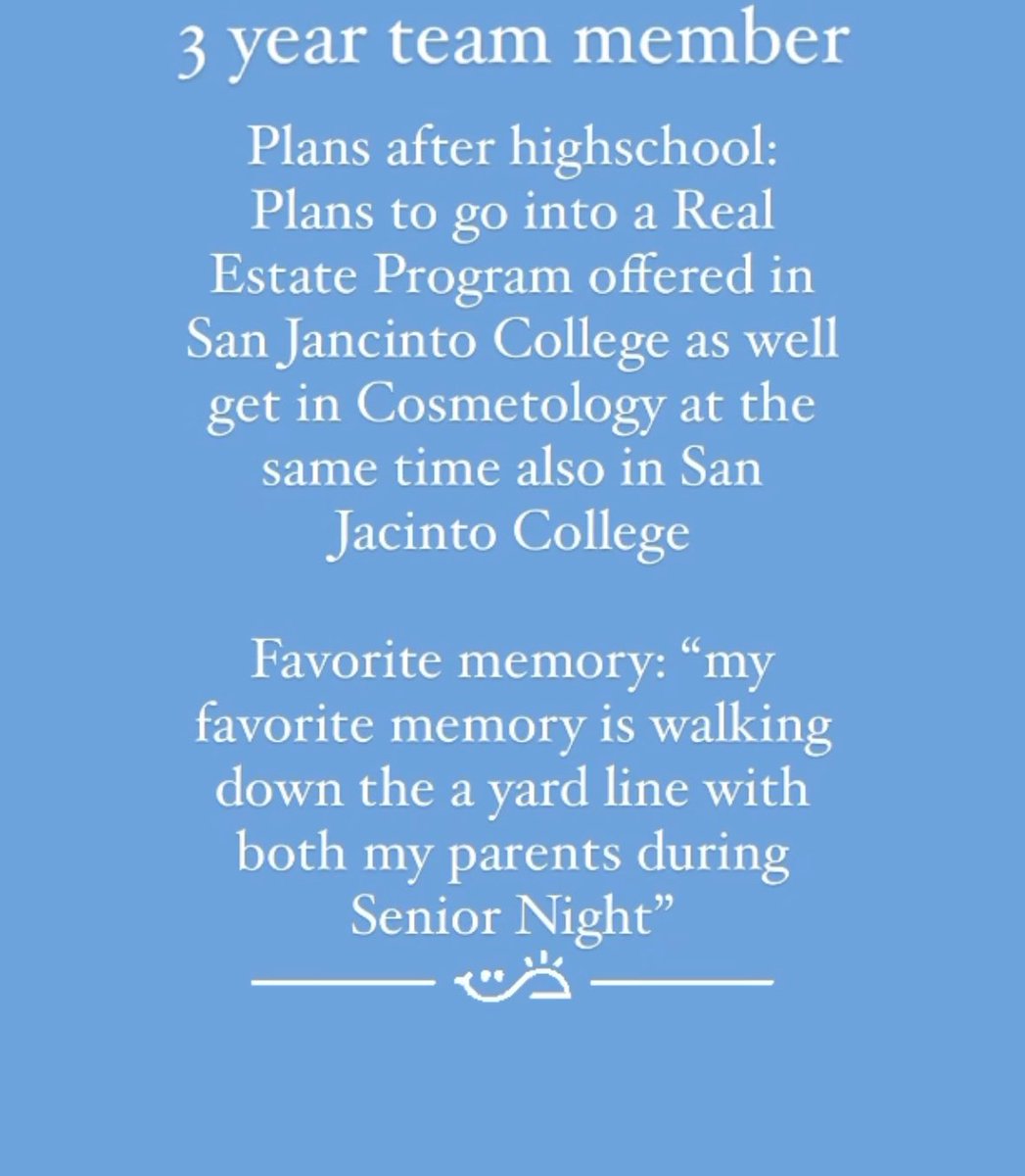 Our senior spotlight today is Valeria Jimenez. Thank you for all of your hard work and dedication to our program. We are going to miss you. “Once a TexAnn, always a TexAnn” 😃❤️