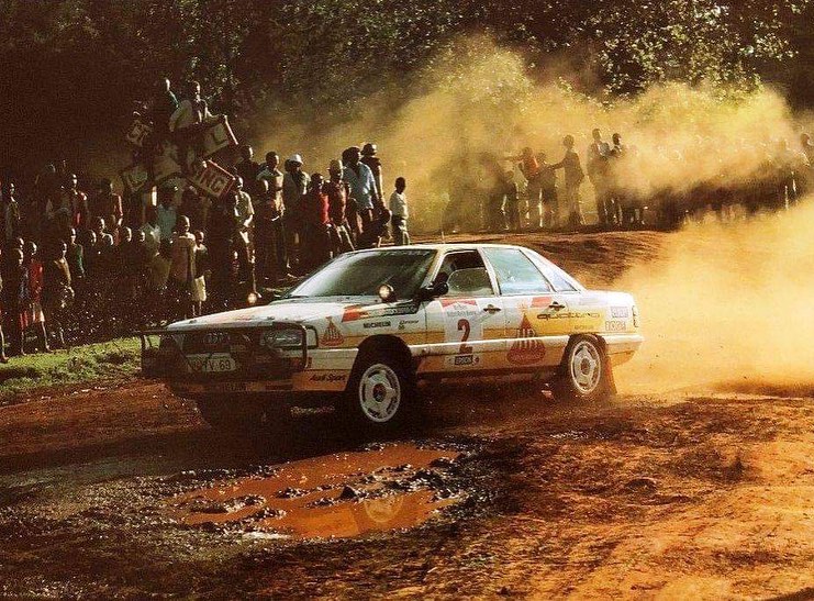 CarManToday's tweet photo. Today marks the 112th anniversary of the sinking of the RMS Titanic. On a completely unrelated note, here are some pictures of the Audi 200 Quattro rally car. #TGC #GroupA #WRC #Mikkola #Rohrl #Schwarz #Kenya #Safari #MonteCarloRally #Argybargy https://t.co/xCQy0eVHfg