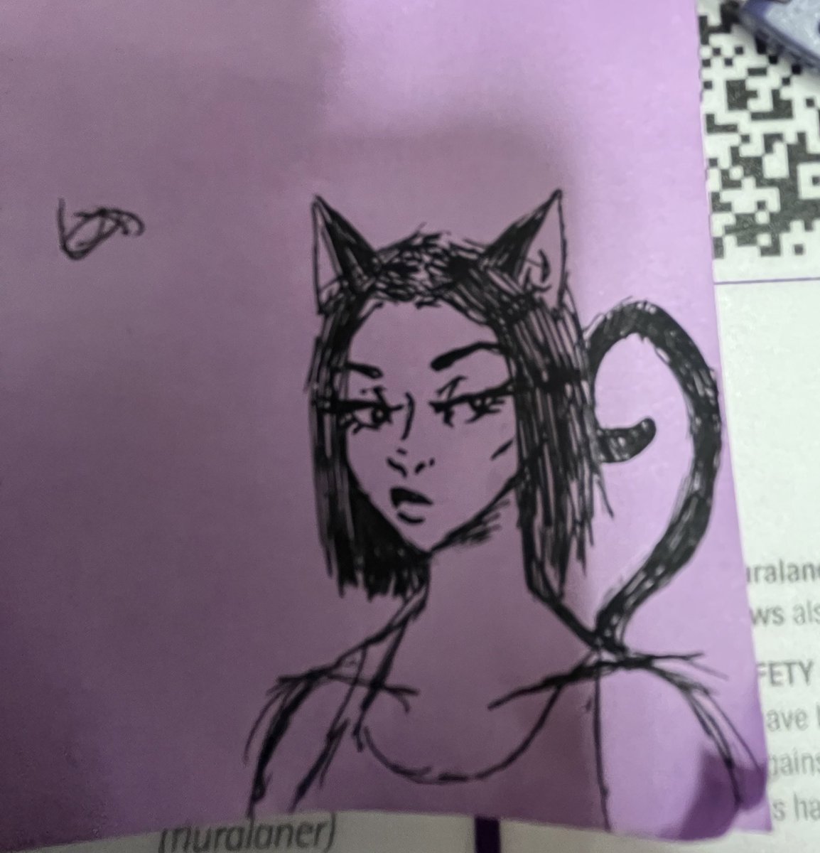 SUGAR.🍓 maria cat girl doodle at work