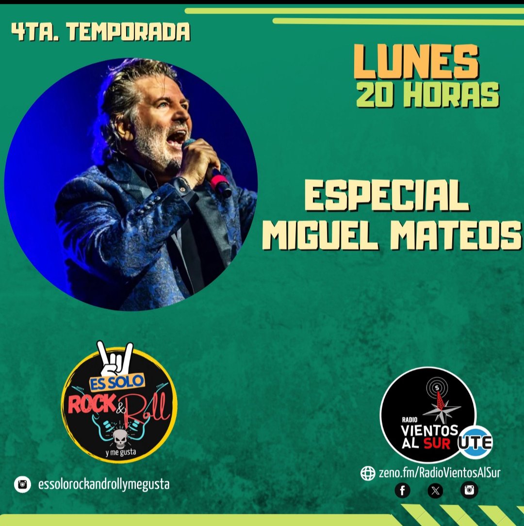 La tarde de los lunes se viste de rock en #RadioVientosAlSur . El disco que marco historia en el rock argentino #rockasvivas, mas @Sexpistols que revolucionaron el rock britanico                                                                    zeno.fm/RadioVientosal…