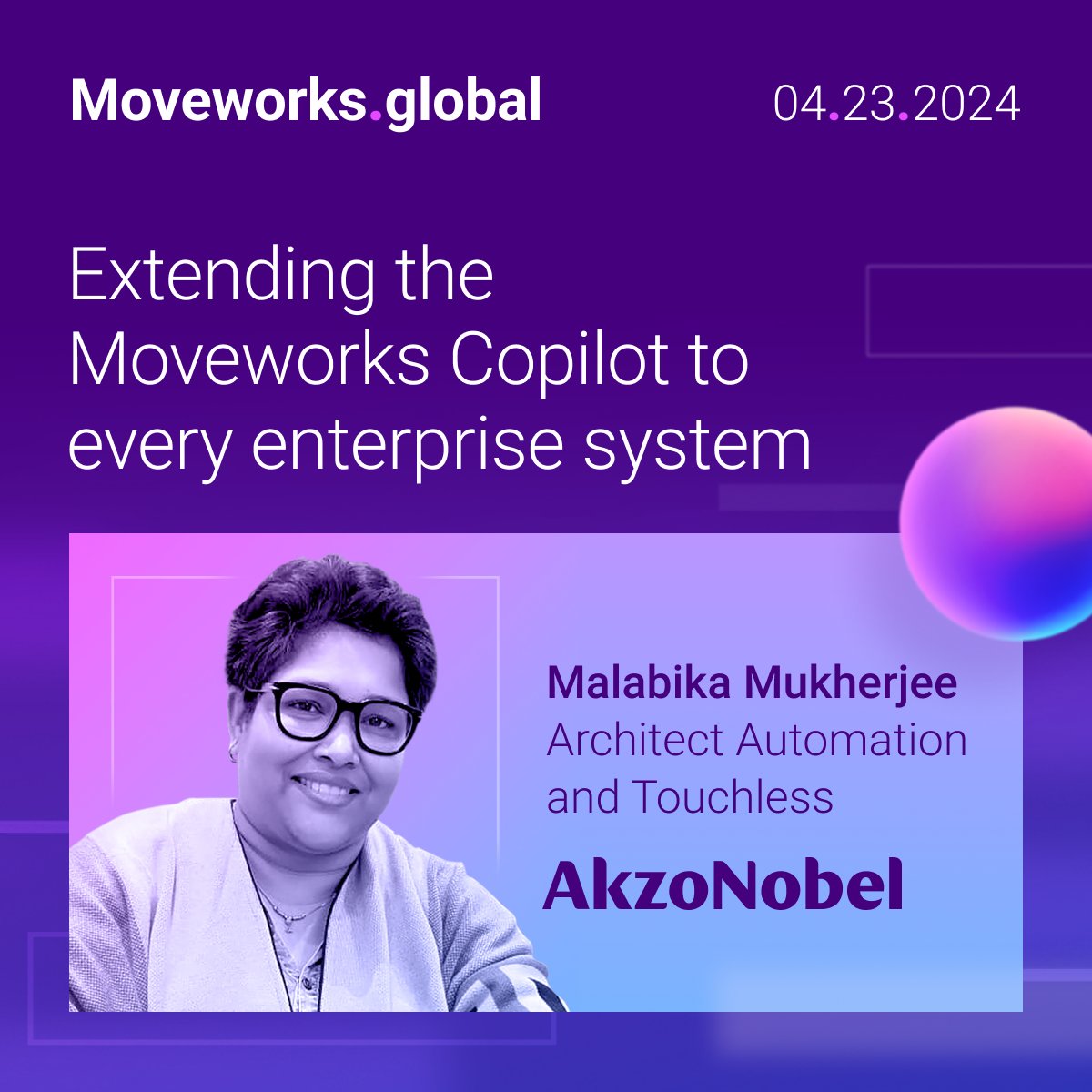 Discover limitless possibilities with enterprise LLM applications! Join us at Moveworks.global to see how Malabika Mukherjee of @AkzoNobel is revolutionizing enterprise system interactions using the Moveworks Copilot. Register now! global.moveworks.com