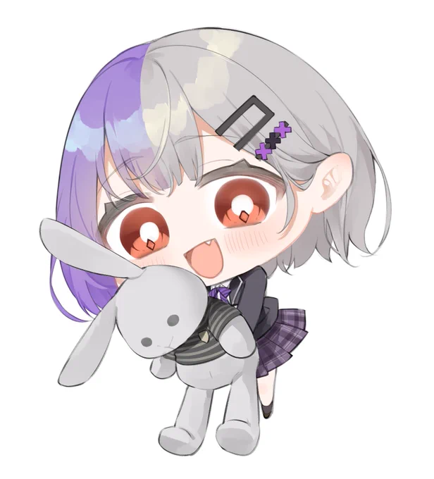 娘のよるちゃんとちゃんちゃん(ぬいぐるみ)リハビリに珍しくSD#ウタヨノアート 