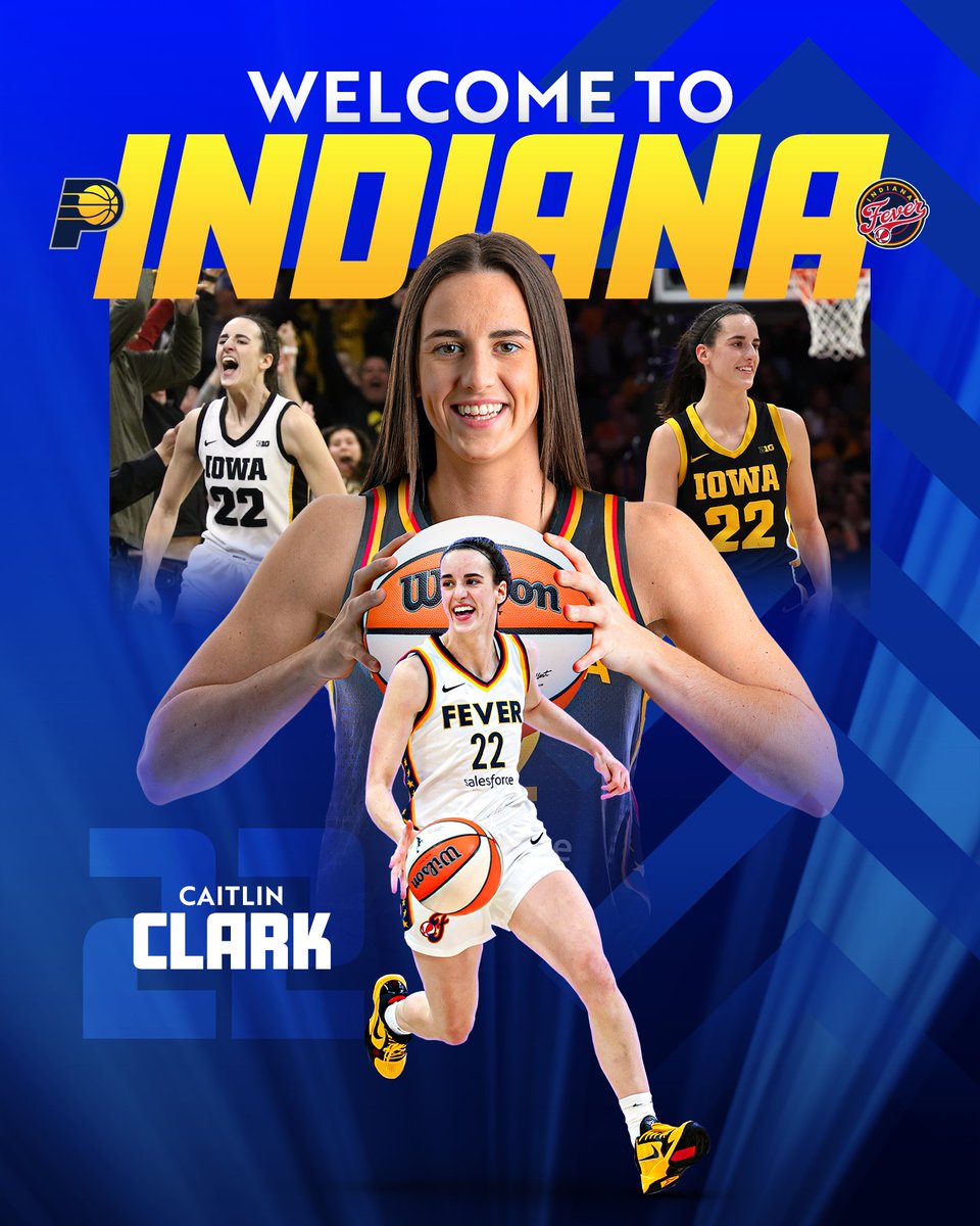 Pacers's tweet image. welcome to Indiana, Caitlin Clark 😮‍💨