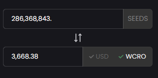 CroSeeds's tweet photo. @CroSeeds offering for hour or 2 or until price change.

286,368,843 $Seeds for 3,668.38 #CRO 

$CRO will be added LP @EbisusBay and locked for 2 years..then will extend locking period or do what the community believes is best.

If this does not get filled, locking

Dexscreener: https://t.co/qwzQsA2Hul