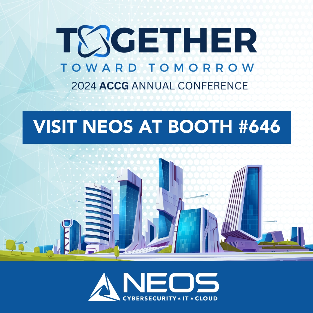 teamNEOS's tweet photo. Countdown to ACCG 2024!🗓️ Join NEOS at booth #646 as we explore the future of Cybersecurity, IT, and Cloud Services. Let’s move 'Together Toward Tomorrow'! See you there! #ACCG2024 https://t.co/AjoZu7xw3a