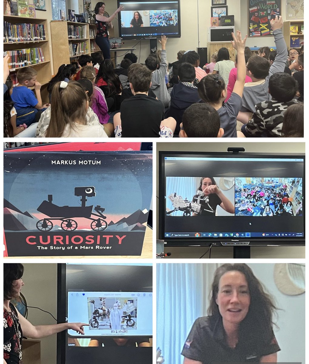 Today 3rd Graders had an amazing visit with Dr. Lauren DeFlores, NASA engineer & LHS Graduate! Our @SlackwoodSchool students asked questions and learned about Dr. DeFlores’ work on the Mars Rover Program! #SeeSTEMBeSTEM #TogetherWeCan #BeCurious @LTPS1 Thank you Ms. Moore!