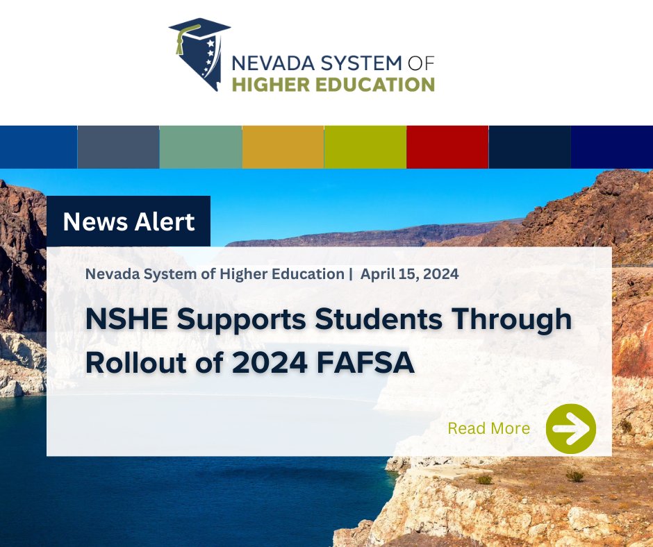 #NewsAlert: NSHE Supports Students Through Rollout of 2024 FAFSA Read more on our website: conta.cc/4az1f13