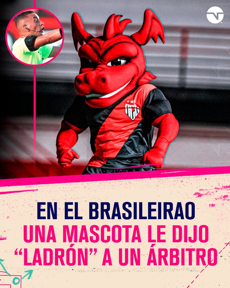 La primera fecha del Brasileirao tuvo de todo, aunque uno de los episodios más bizarros se dio en Goianiense vs. Flamengo: el árbitro informó a la MASCOTA del equipo local por insultarlo y llamarlo "ladrón" 😳