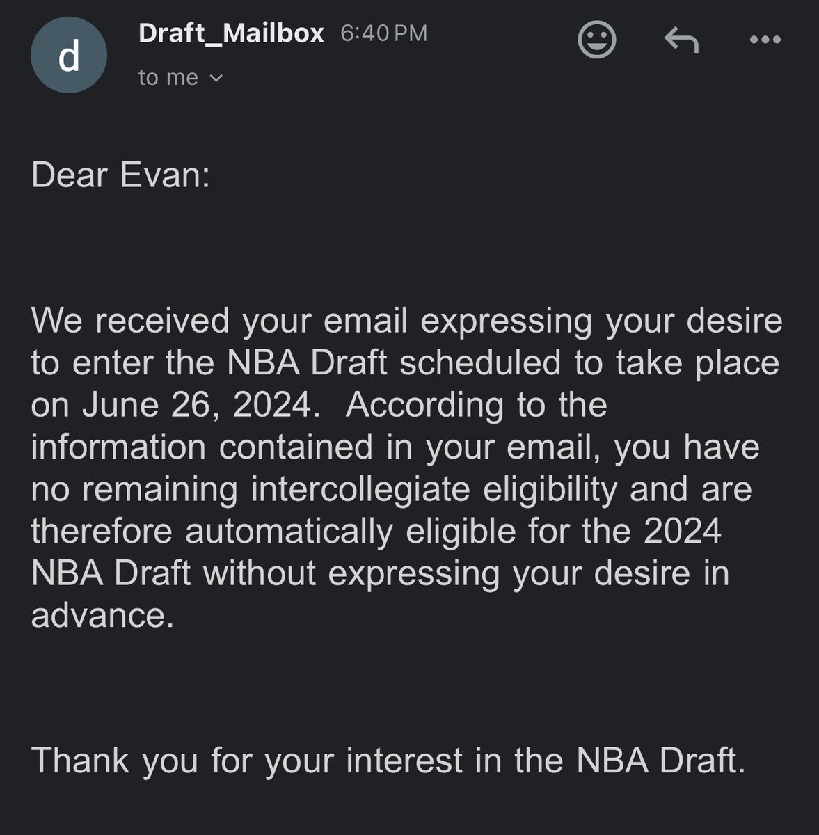 YOUR BOY IS GOING TO THE LEAGUE