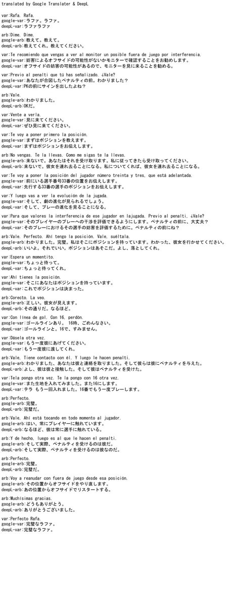 BotLaliga_VAR's tweet photo. VAR翻訳 https://t.co/LTX7BvKyUc