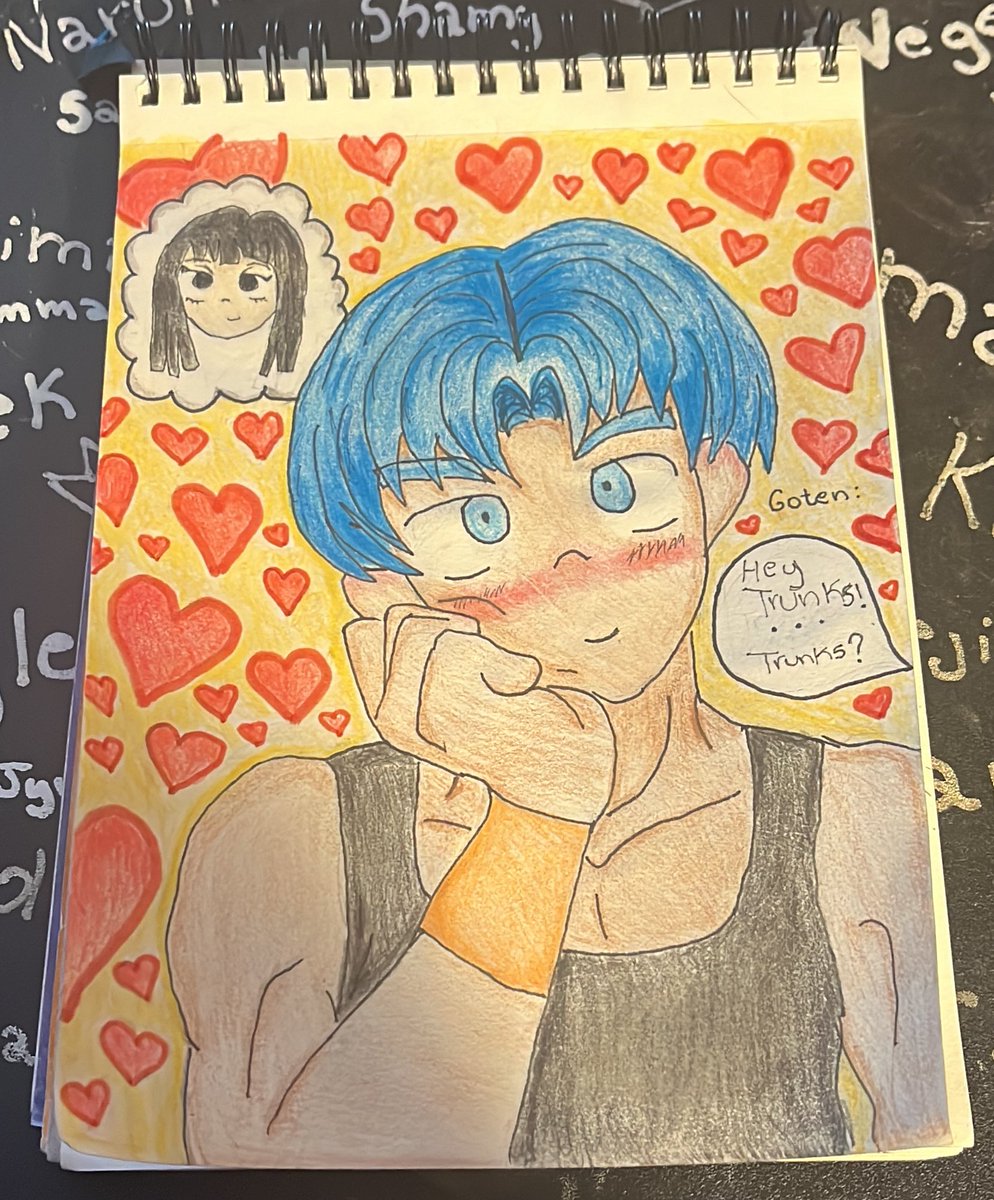 Rainbow_Hope25's tweet photo. 💚My heart is yours, It’s you that I hold on to 🩵

I imagined Trunks distracted training with Goten because he was thinking about when the dates Mai told him they could have would be ☺️🩷

#DragonBallSuper #Trumai #Mai #Trunks #マイ #トランクス #トルマイ https://t.co/1mcoDwsA2A