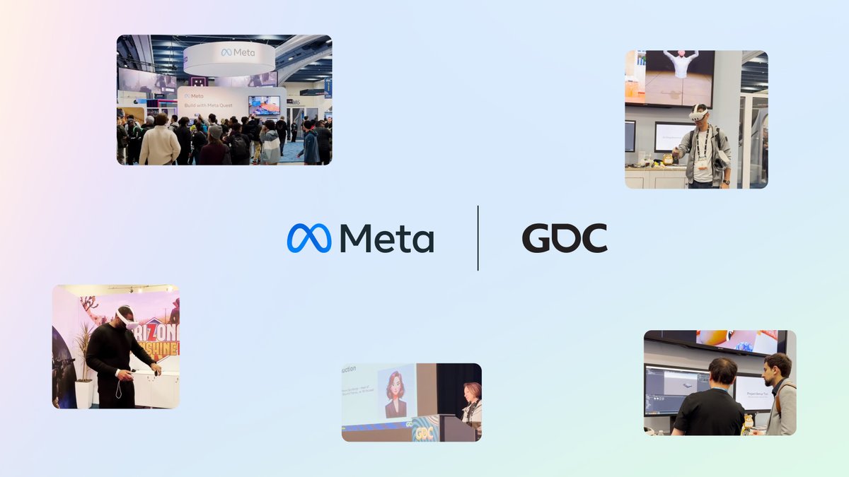 Good news ✨Our sessions from GDC 2024 are now available to stream so you can accelerate your growth as a developer with key learnings on

▪️ Building a business
▪️ Mixed reality game design
▪️ Body Tracking
▪️ Haptics, and much more

Watch now bit.ly/3xyXnyF