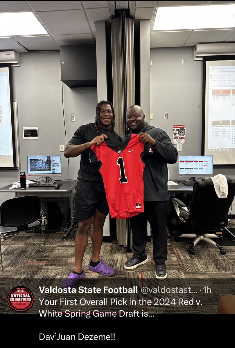 Truly blessed be #1 overall pick for our Red &amp; White spring game and being noticed amongst my peers and coaches! A hungry D.O.G gotta eat! #WTS #VOV #JUCOPRODUCT