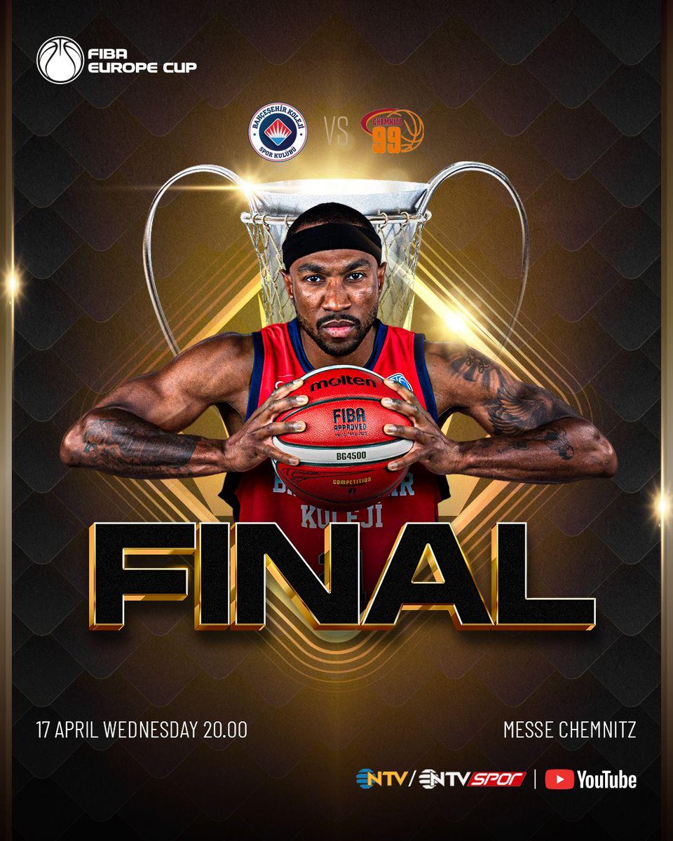 🔥 Büyük hedefe son 2⃣! 👊 #FIBAEuropeCup final serisi birinci maçında 𝐀𝐥𝐦𝐚𝐧𝐲𝐚 🇩🇪 temsilcisi 𝐍𝐈𝐍𝐄𝐑𝐒 𝐂𝐡𝐞𝐦𝐧𝐢𝐭𝐳’𝐞 konuk oluyoruz! 📆 17 Nisan Çarşamba 📍Messe Chemnitz ⏰ 20.00 📺 NTV ❤💙 #FlyHighTogether