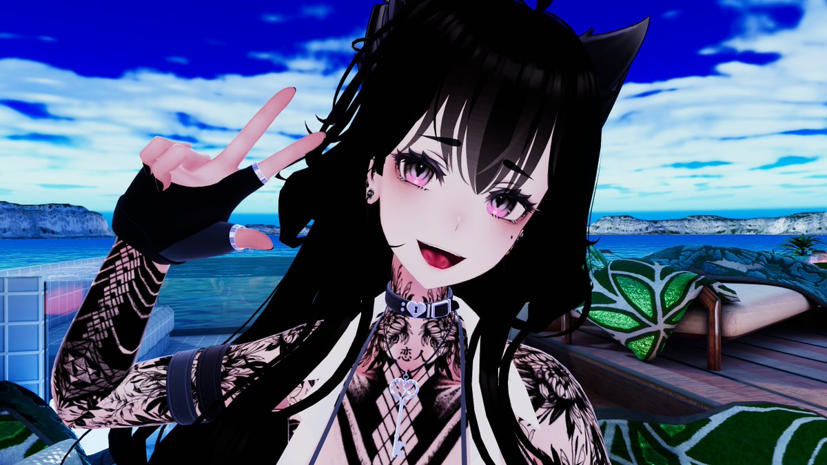 Flaredrako23's tweet photo. thank god vr is back up. anyway, hope your day is going well and hang in there if you got the monday blues https://t.co/hIbxuHpBCe