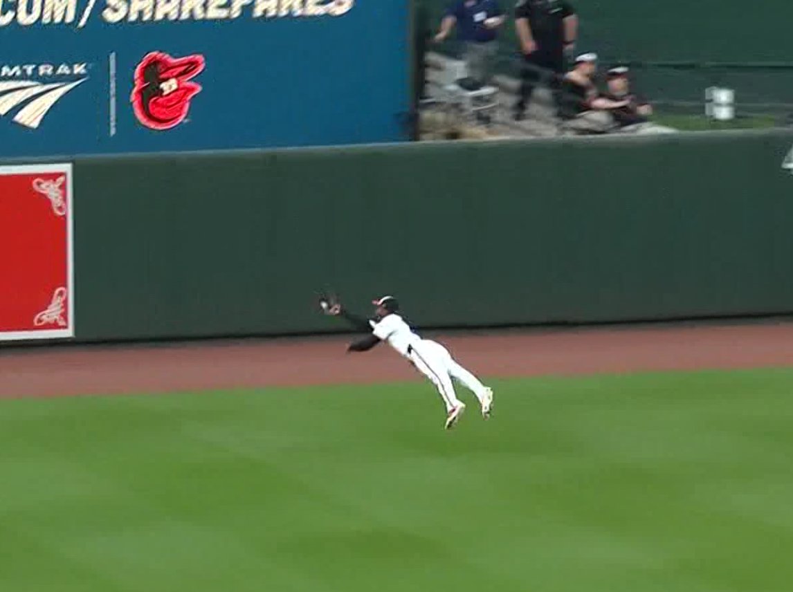 Jackie Robinson Day - April 15, 2024 Cedric Mullins - Catch of the Year