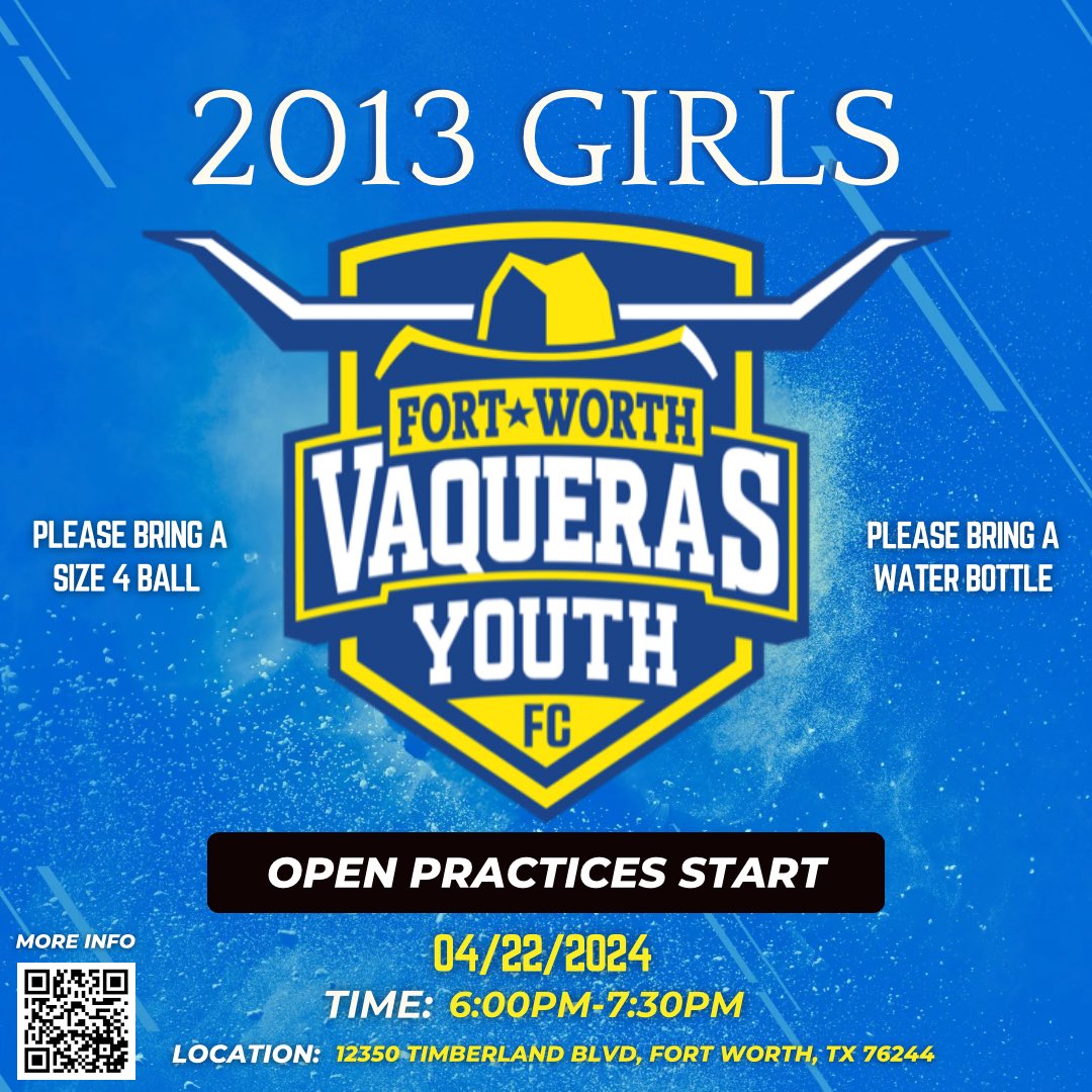 I am starting to coach club soccer. If you have a daughter born in 2013 that wants to play competitive soccer, bring them out. If you know someone with a daughter in that scenario please share the info. 

Thank you