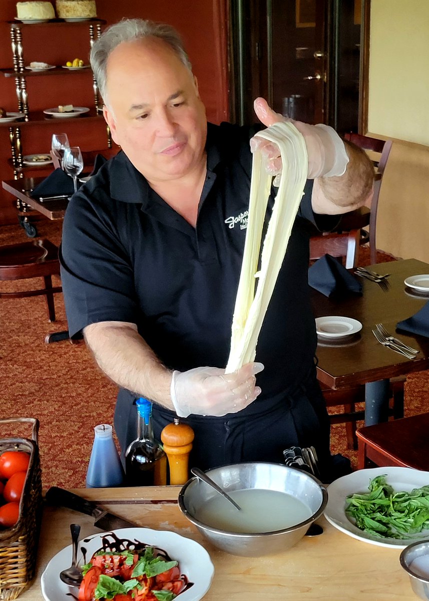 Michael Mackie (@m2esq) on Twitter photo April 15th is significant not because it's Tax Day, but because it's the start of Mozzarella Theater season at <a href="/jasperskc/">Jasper's Restaurant</a>.
Once again, yours truly was the first customer out of the gate to partake of chef Jasper's tableside mozzerella presentation. (1/2) April 15th is significant not because it's Tax Day, but because it's the start of Mozzarella Theater season at <a href="/jasperskc/">Jasper's Restaurant</a>.
Once again, yours truly was the first customer out of the gate to partake of chef Jasper's tableside mozzerella presentation. (1/2)