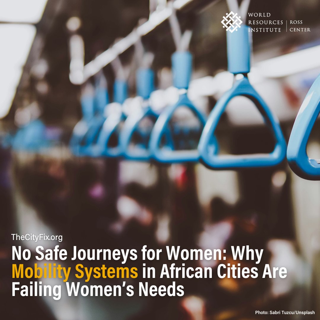 🚺🚇 Over 80% of women experience harassment while using #publictransport in African cities, impacting their #mobility & access to opportunities. See how communities are responding with solutions to create safer, more inclusive urban environments for all. bit.ly/3IWAJCR