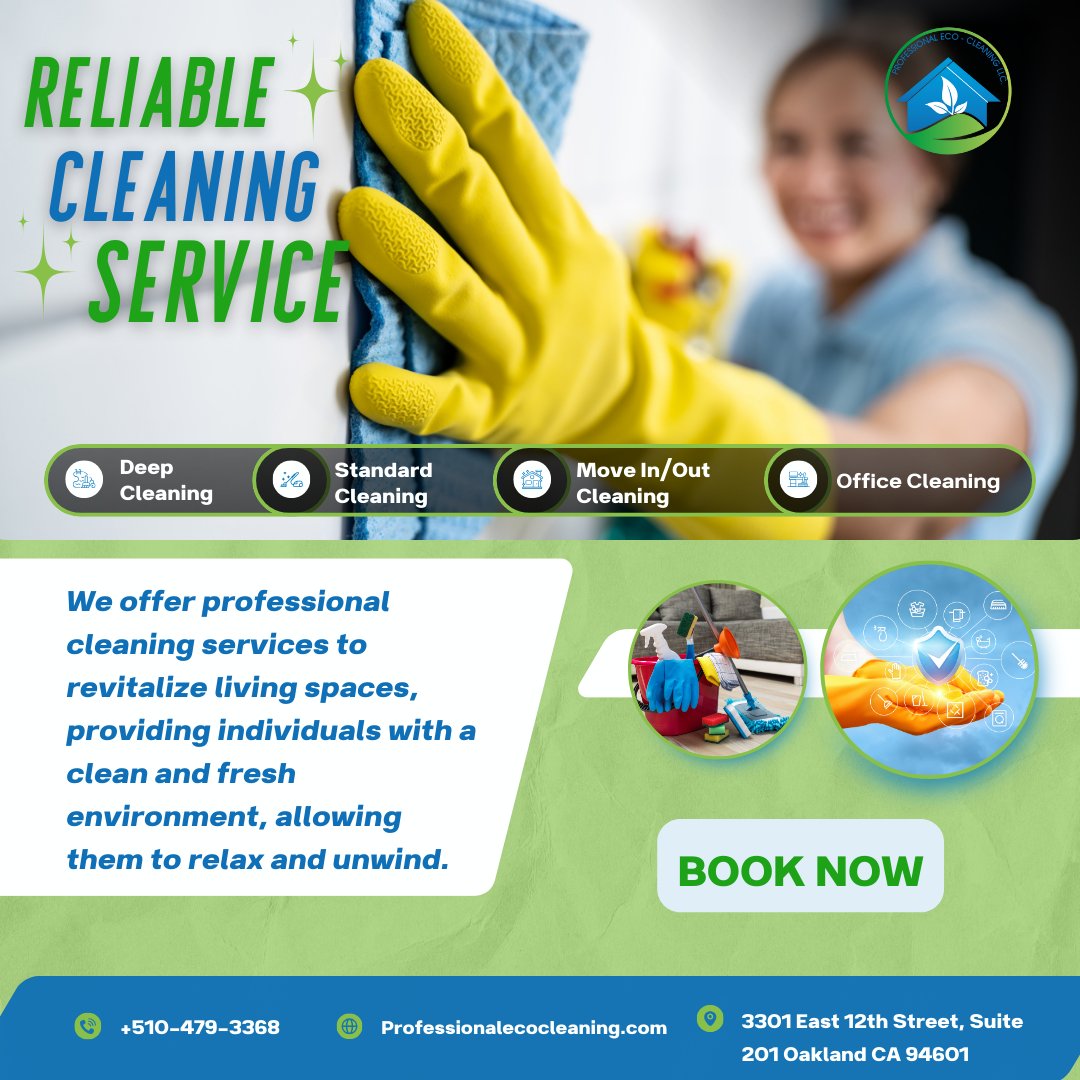 We are your best option in cleaning service!!

FREE QUOTE  ☎510-479-3368

#clean #ecohome #Cleaning #ecocleaning #claninghome #claninghome #claningservices #CleaningExperts #cleaningservice #deepclean #MondayMood