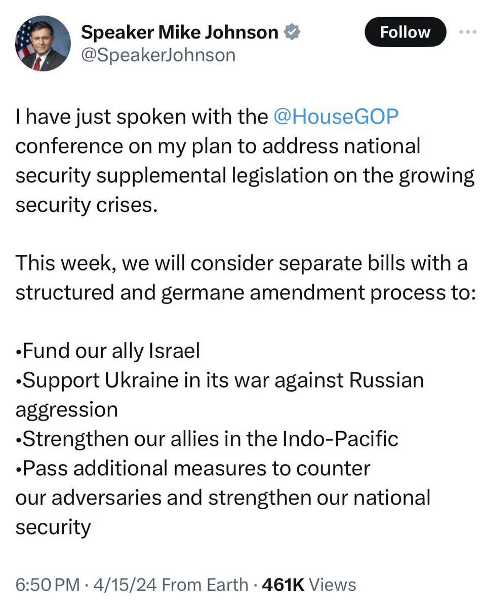 Did you pay your taxes? Israel, Ukraine, and Taiwan, need your money. You know how the cost of living has gone up, and you’ve had to settle for less to make ends meet? That money is being sent to fund death and destruction around the globe. They call it “The American Dream”.