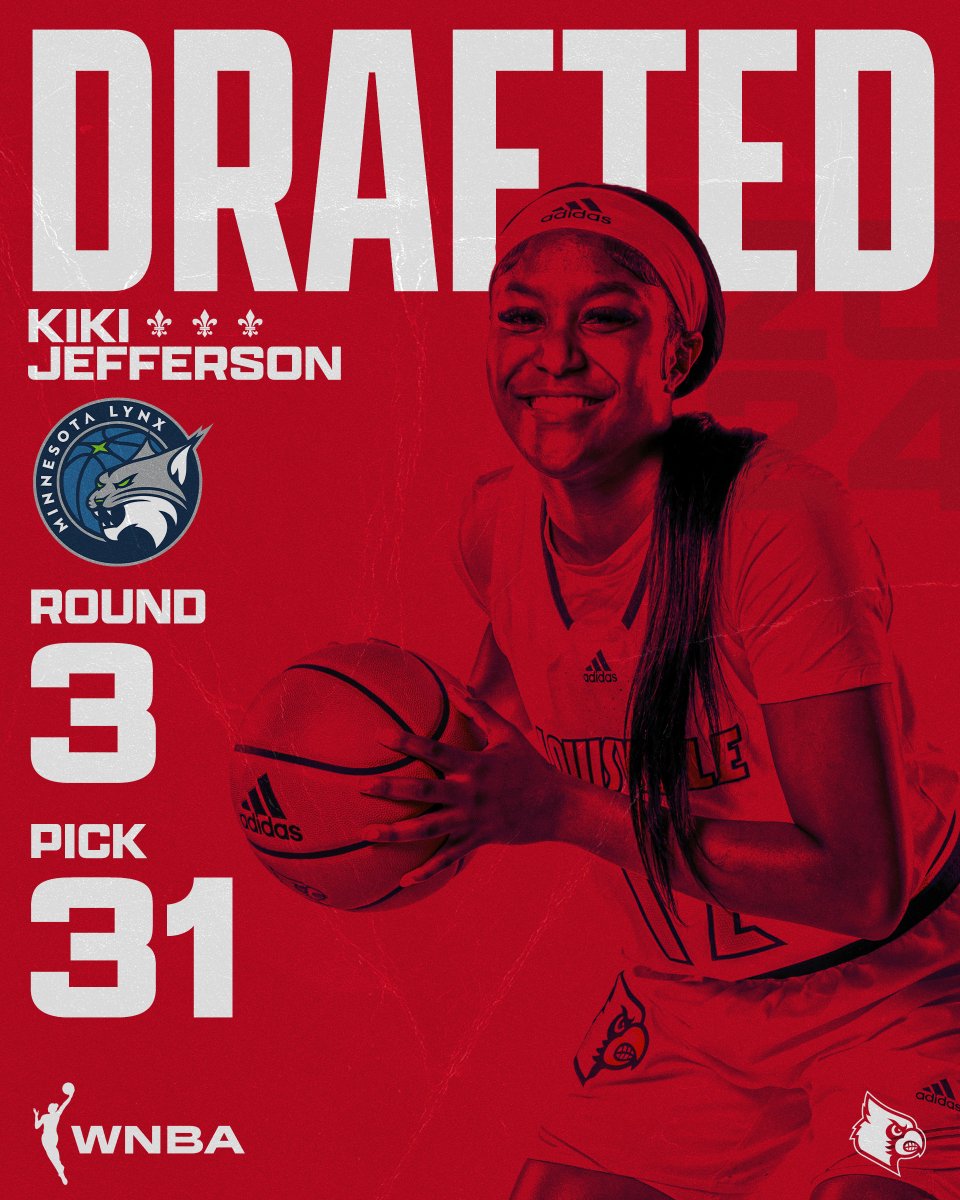 The pick is in 🙌 @kikijefferson12 is @minnesotalynx bound! #GoCards x #ProCards