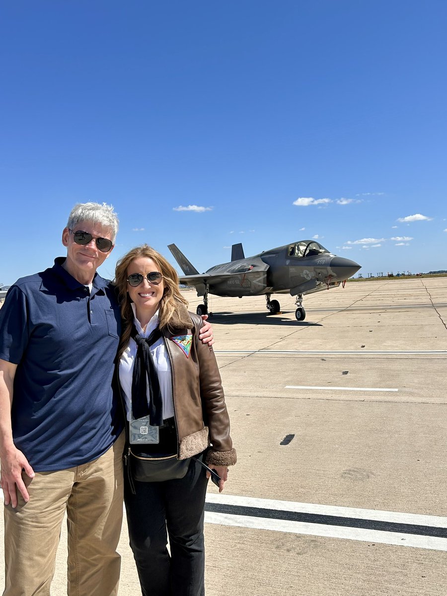 ScottZoldi's tweet photo. #FICOWORLD24 TAKEOFF! What a thrill to welcome @FICO customers to the #FICOWorld Exec Experience at the Naval Air Station #Miramar, in my #SanDiego backyard. We toured the F35-B Lightning II fighter &amp; Osprey multi-mission aircraft. Great to hang with FICO co-inventor Julie May! https://t.co/0qjwyhbcIa